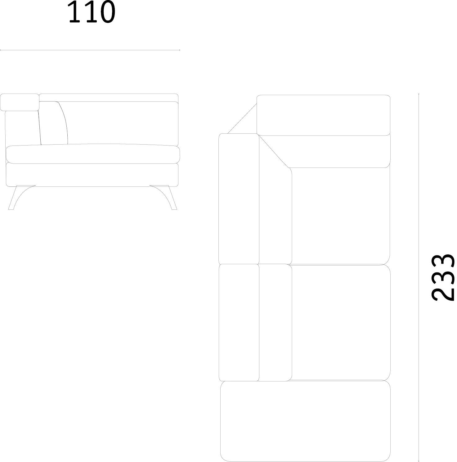 Febal Casa Мягкий тканевый диван с шезлонгом sun-id-1377887 - Вид №11