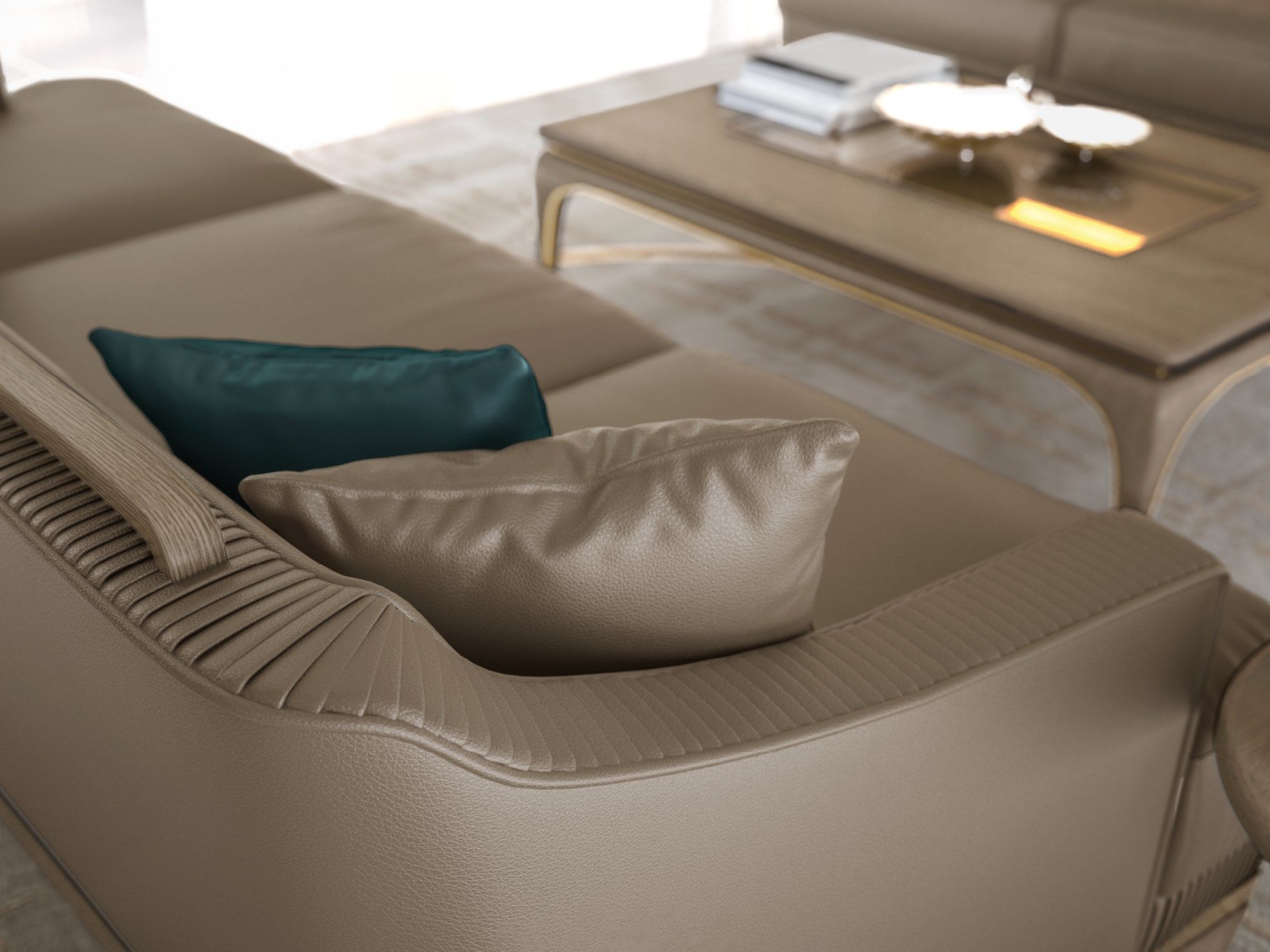 3-местный кожаный диван A.R. Arredamenti ARCH-00007081