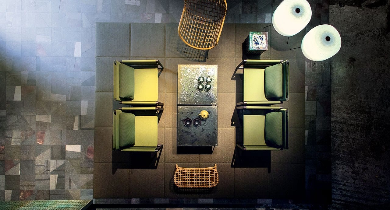 Алюминиевый прямоугольный низкий садовый столик Paola Lenti LIO ARCH-00132624 - Вид №2