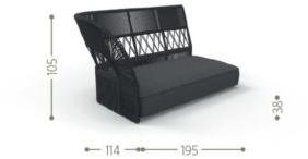 Talenti Модульный садовый диван с шезлонгом Cliff decò sun-id-1479676 - Вид №9