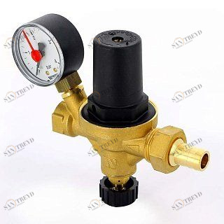 Клапан подпиточный ALMD 1/2" со штуцером с манометром 50 мм WATTS 10004889