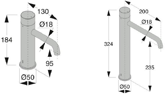 Boffi Смеситель для раковины, однорычажный, из нержавеющей стали Eclipse sun-id-1436098 - Вид №3