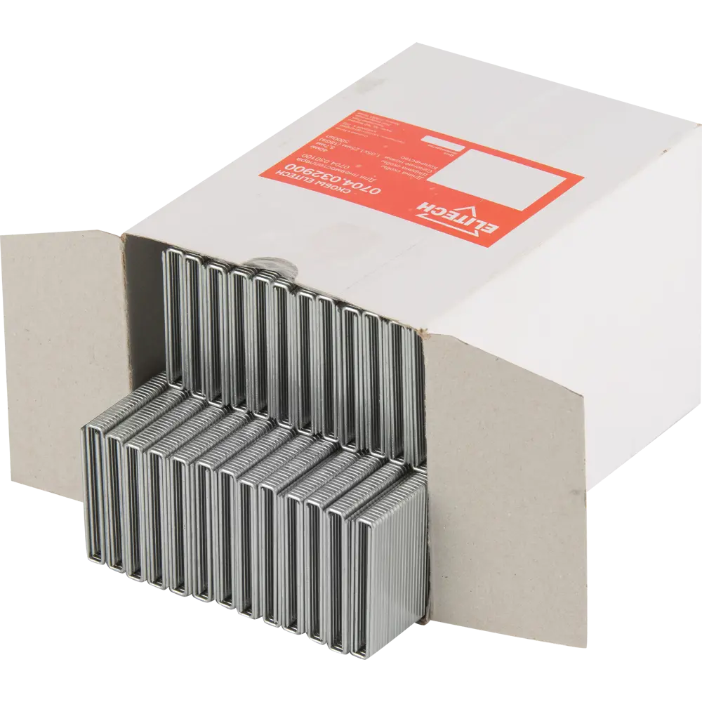 Скобы Elitech для мебельной обивки 5.7x40 мм, 5000 шт 84552336 STLM-0051842 - Вид №1