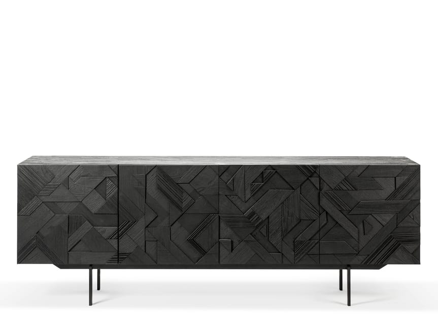 Шкаф из тикового дерева с распашными дверями Ethnicraft Графика ARCH-00115813