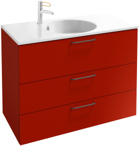 EB2533-R9-M90 Тумба под столешницу 90 см, 3 ящика, черная ручка JACOB DELAFON ODÉON RIVE GAUCHE