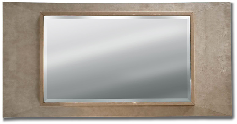 380 Sunrise кожаное зеркало без подсветки - giorgio collection