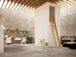 Пол / керамогранит с эффектом цемента