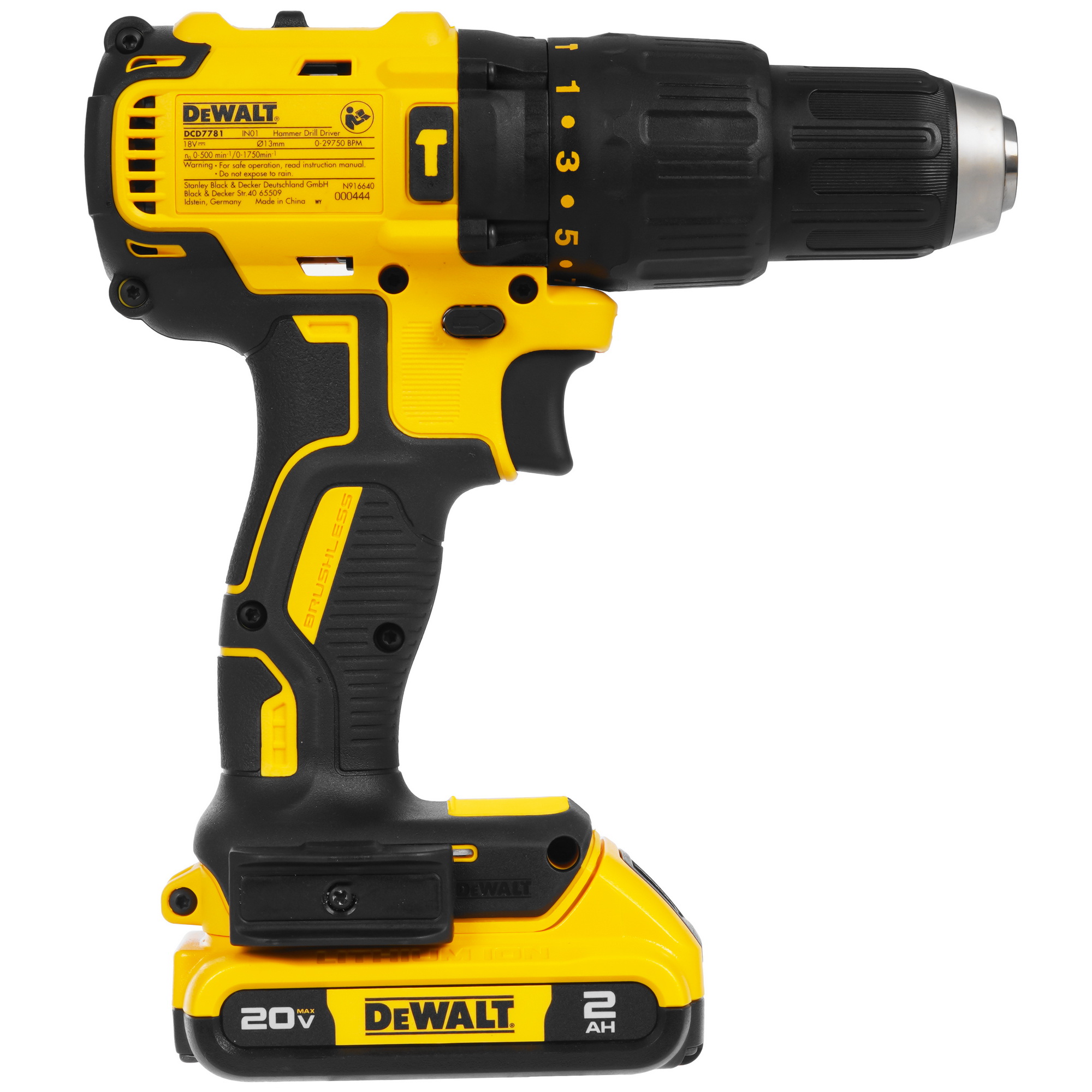 Дрель-шуруповерт DeWalt DCD7781D2-IN 5488247 STDN-0109699 - Вид №2