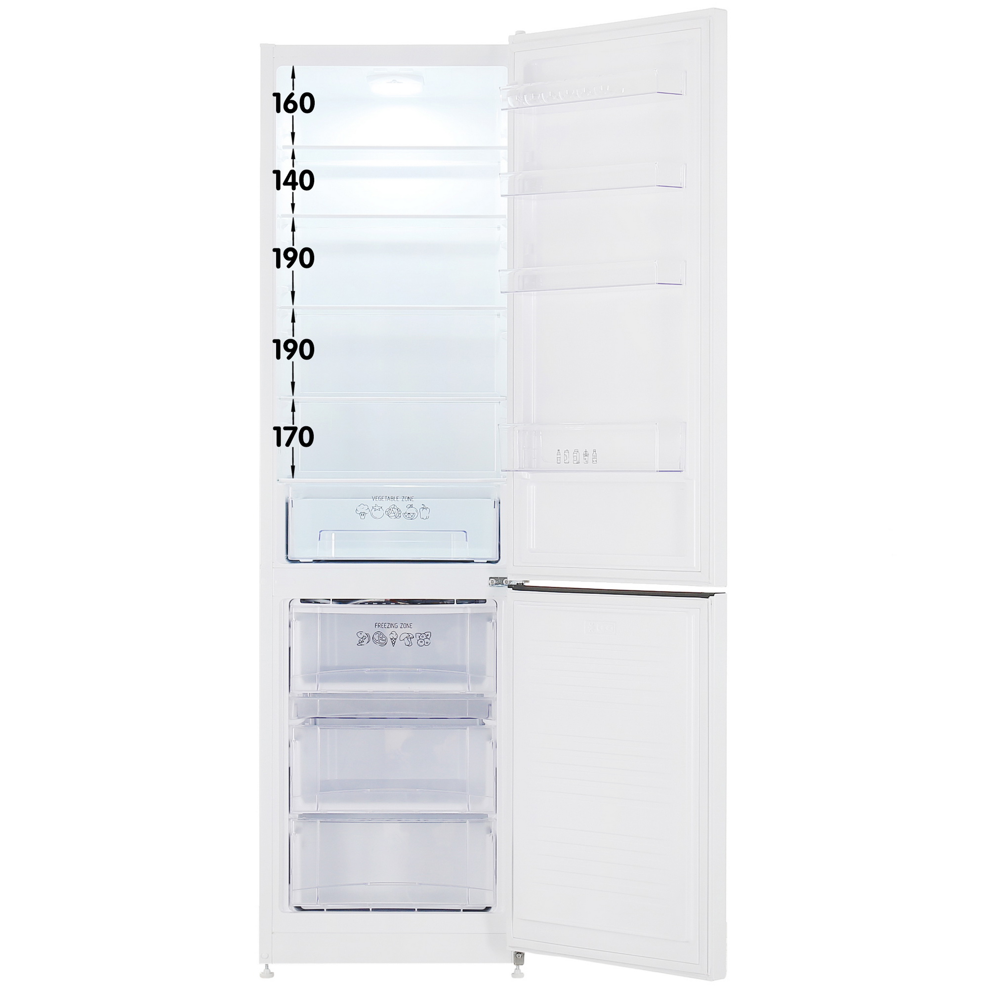 9021272 Холодильник с морозильником   Nordfrost NRB 154 W белый STDN-0067069 - Вид №1