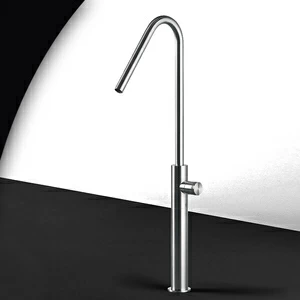 Смеситель для раковины HIRO HIR7S серебристый матовый