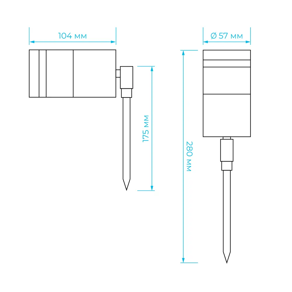 Светильник ландшафтный Apeyron IP54 цвет хром STLM-2109407 - Вид №8