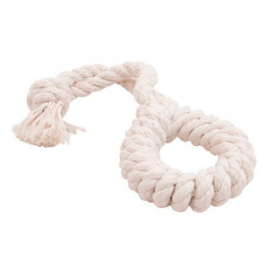 ПР0059088 Игрушка для собак Dental Knot Кольцо канатное большое (белый) DOGLIKE