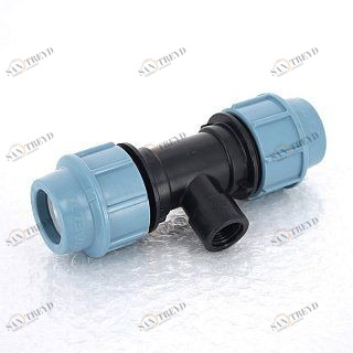 Тройник обжим-В 32 x 1/2" для труб ПНД UNIDELTA 1007032002