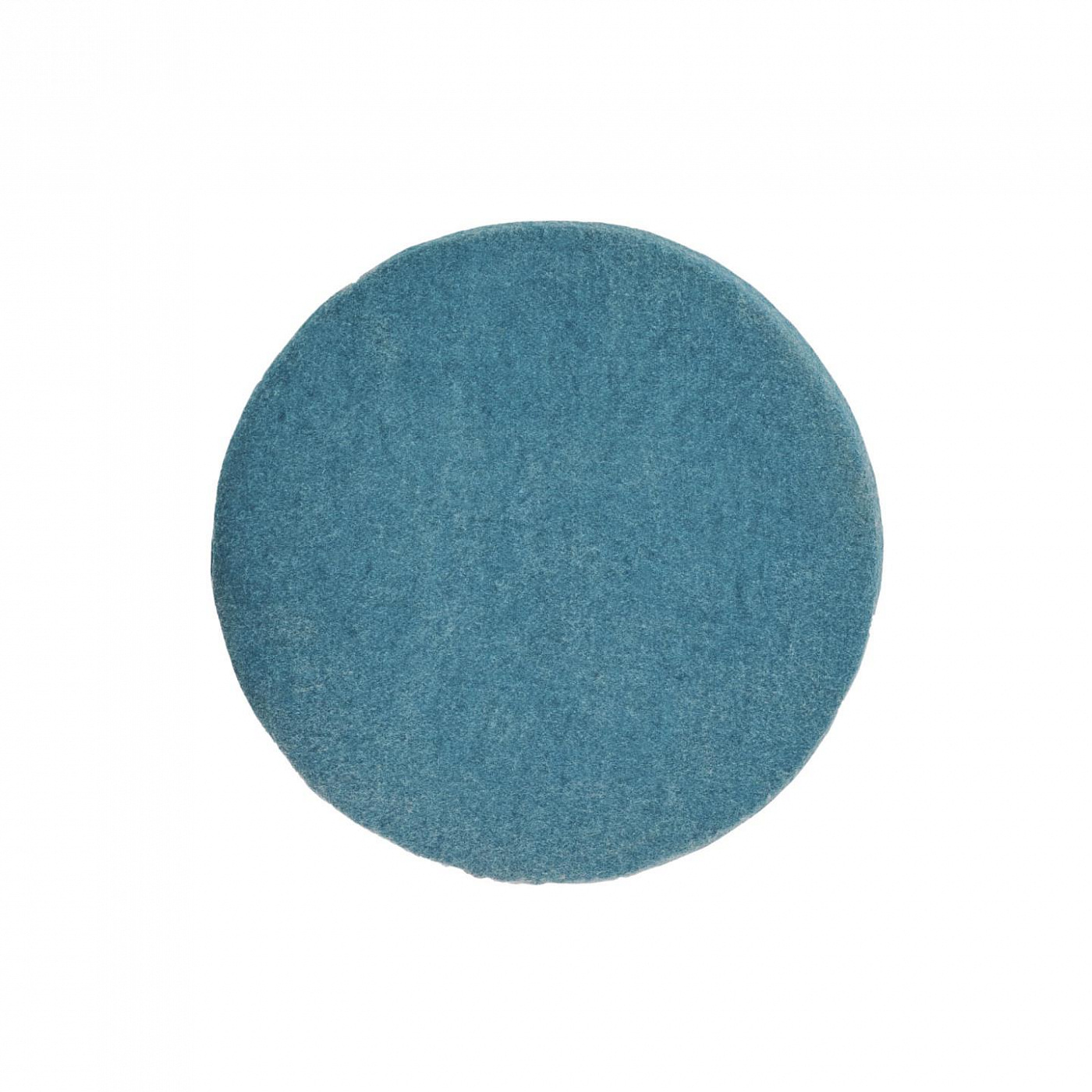 108479 Круглая подушка для стула из 100% шерсти синего цвета Ø 35 см La Forma Biasina  - Вид №1