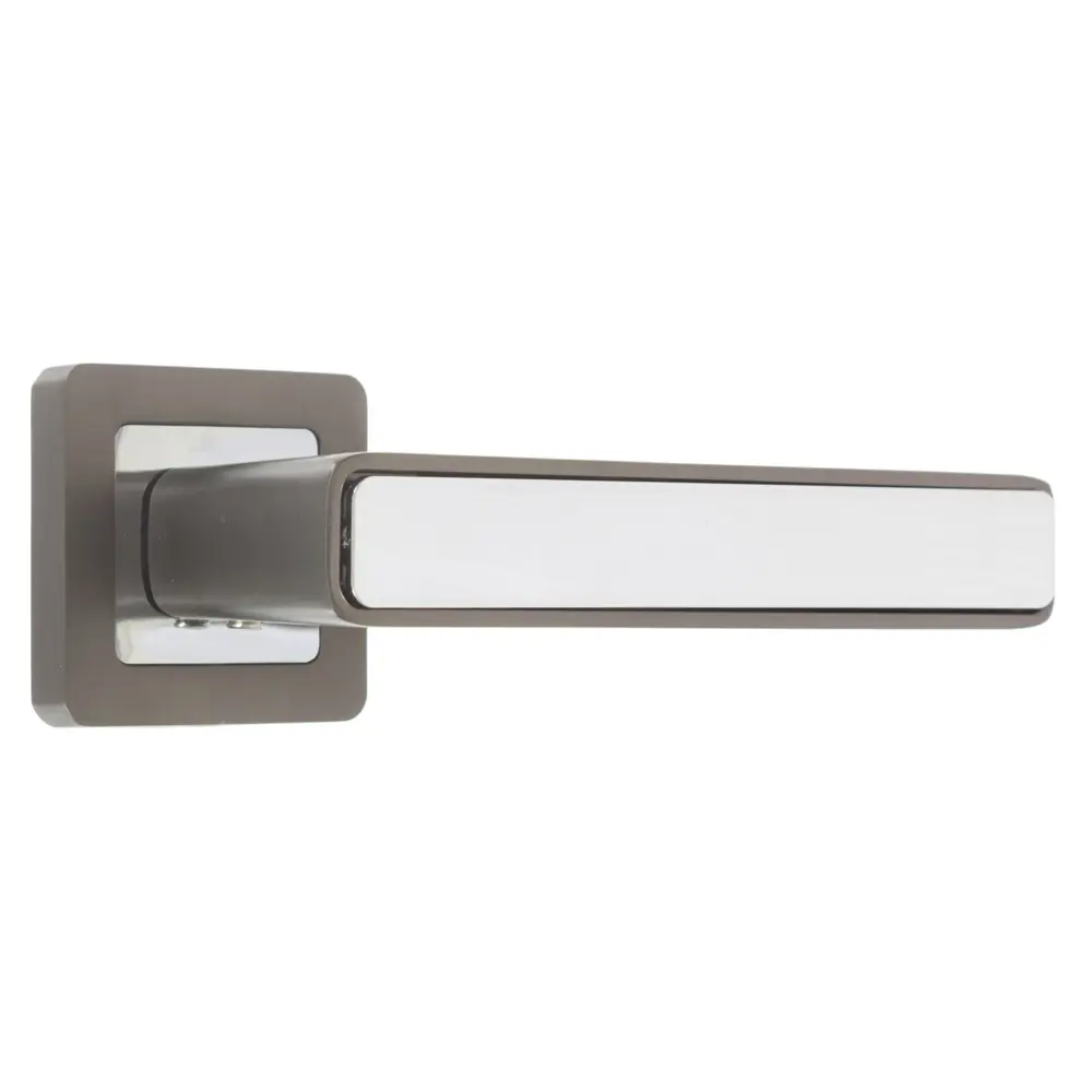Ручка дверная на розетке MARS QR/HD GR/CP-23, цвет графит/хром PUNTO STLM-2200960
