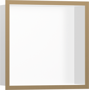 56099140 XtraStoris Individual Стеновая ниша Matt White с дизайнерской рамкой 300/300/100 Hansgrohe