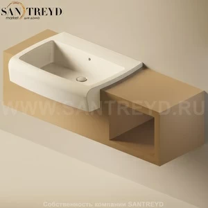 Flaminia UNA Консоль для раковины от 140 до 240 см с местом хранения коричневая UNA75V1.7503