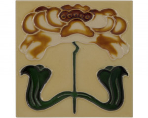 LGC084 Набор из 10 плиток с цветком загара Сarronheating