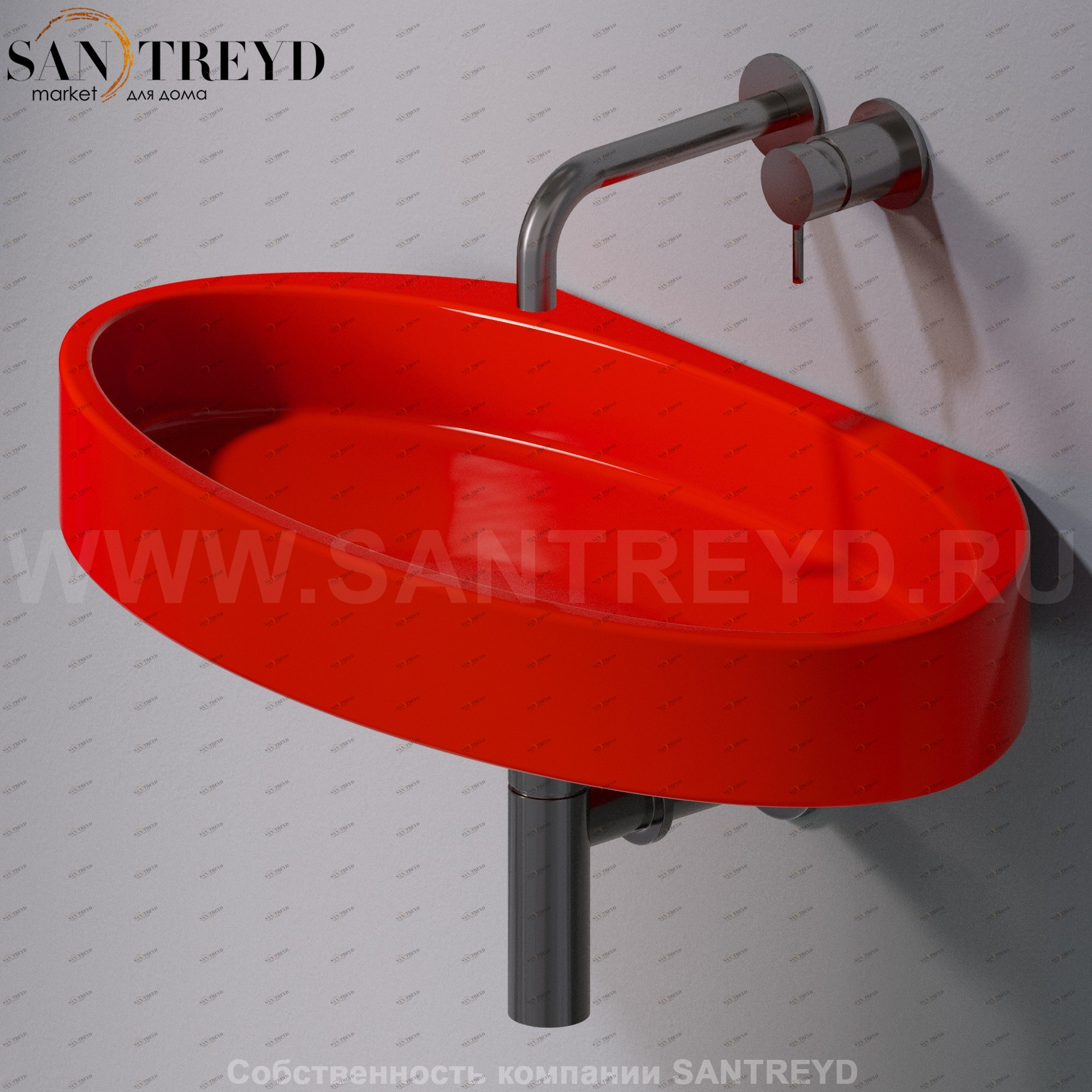 L015T1RPV4.125 Подвесная раковина настенная овальная A. e T. Italia P35 AeT ITALIA