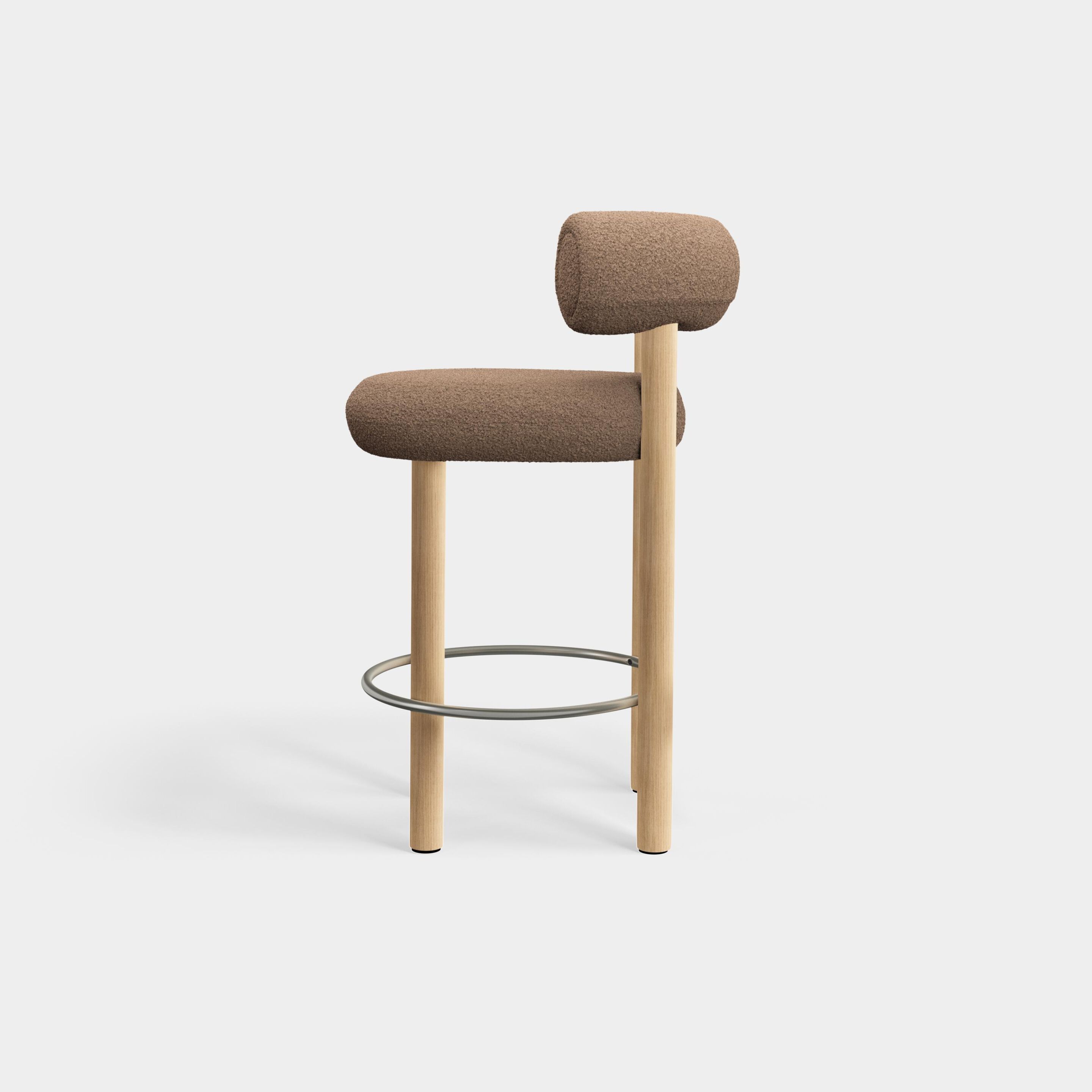 Высокий деревянный стул с тканевой подкладкой Tom Dixon Fat ARCH-00130395 - Вид №8