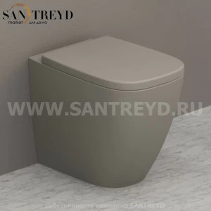 GN001GH Приставной унитаз напольный Белый Ceramica Globo GENESIS Италия