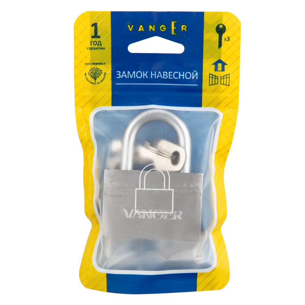 Замок навесной Vanger PD-30-60 36x52 мм, чугун STLM-2112763 - Вид №4
