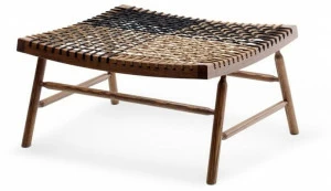 Saba Italia Подставка для ног из массива дерева и морской трос Sitar