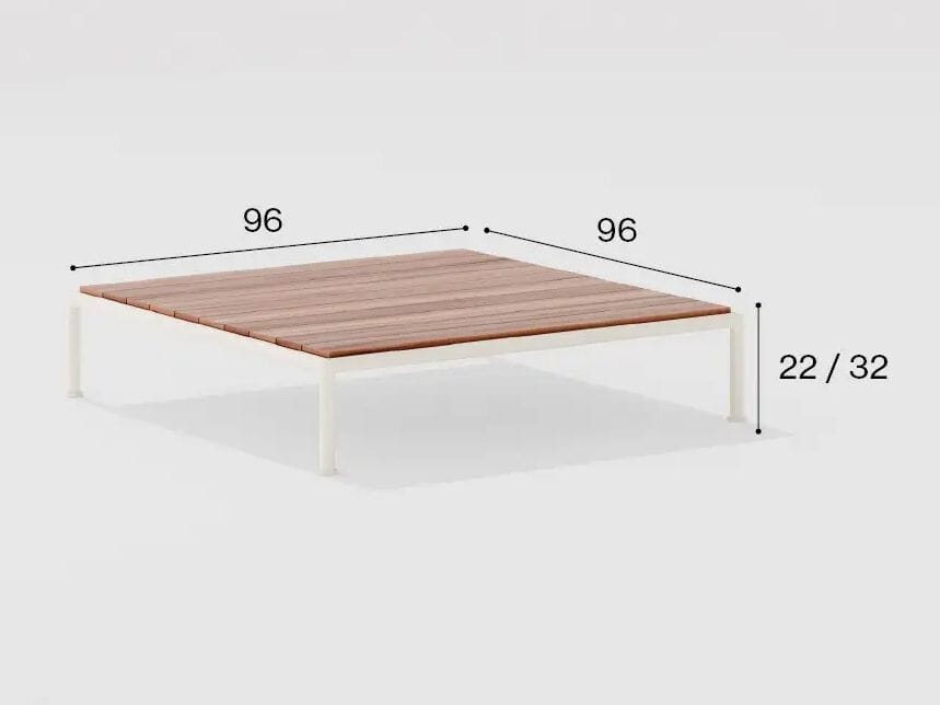 Низкий квадратный стол из тикового дерева FAST Roè ARCH-00078395 - Вид №6