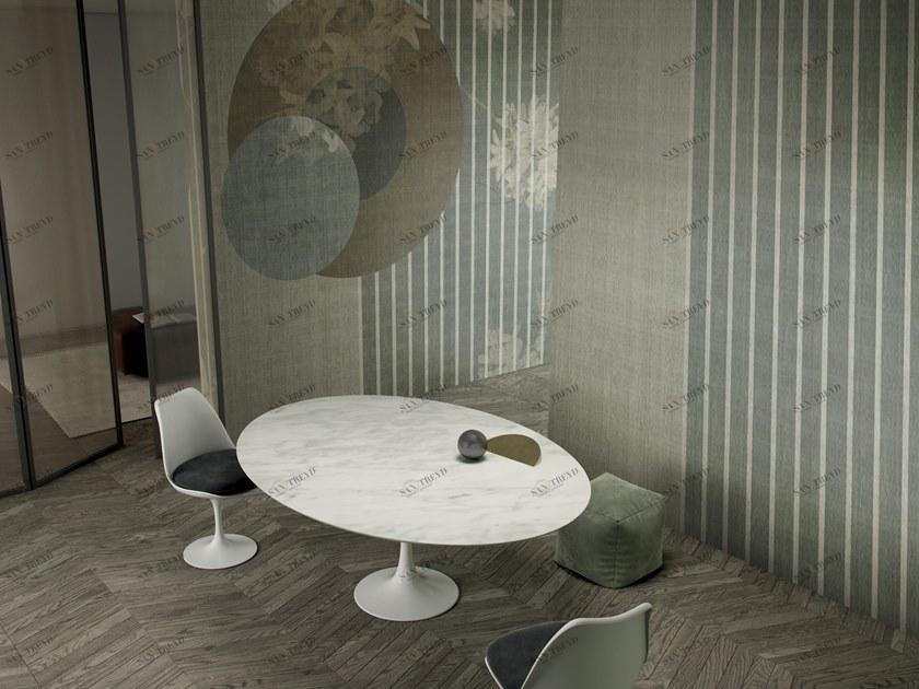 GLAMORA Полосатые обои с тканевым эффектом Collection ix creative wallcoverings sun-id-1399757