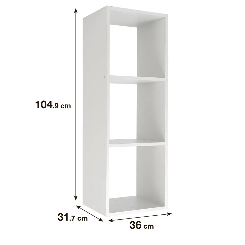 SPACEO Стеллаж «Куб» — модульная система хранения на 3 секции 82731912 STLM-0034903 - Вид №1