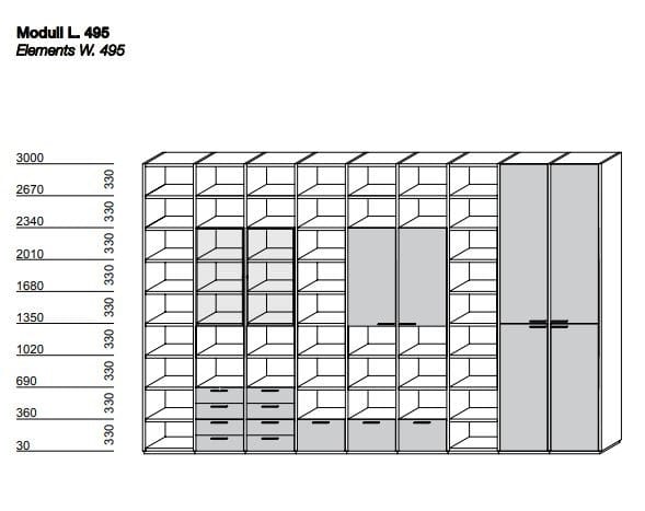 Навесной шкаф Porro SYSTEM ARCH-00048950 - Вид №6