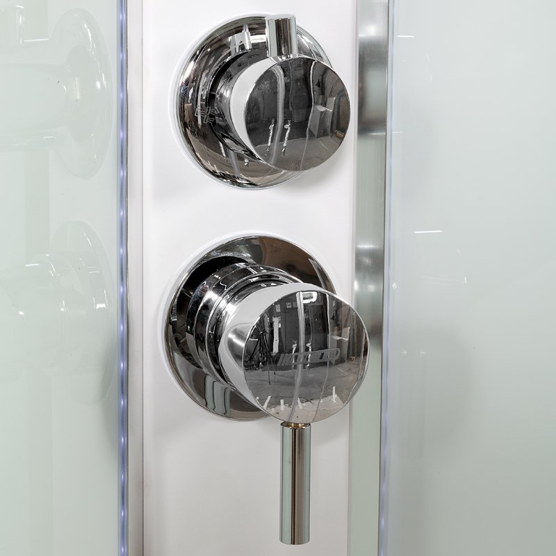 L 810 стандартная BLACK Душевая кабина DETO Серия L А01 LED с кнопкой - Вид №13