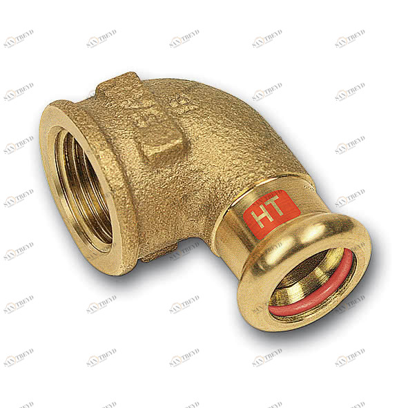 113090221 SANHA 13090G пресс-фит. солн., бронза, угловой переход ВПр-ВР 22x1 мм 