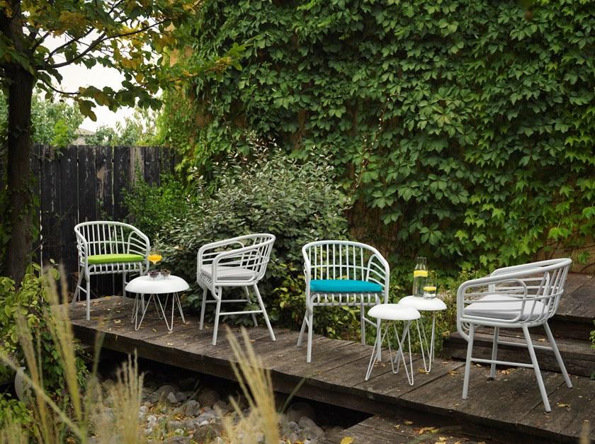 Casamania & Horm Низкий круглый металлический журнальный столик Meduse sun-id-1505867 - Вид №6