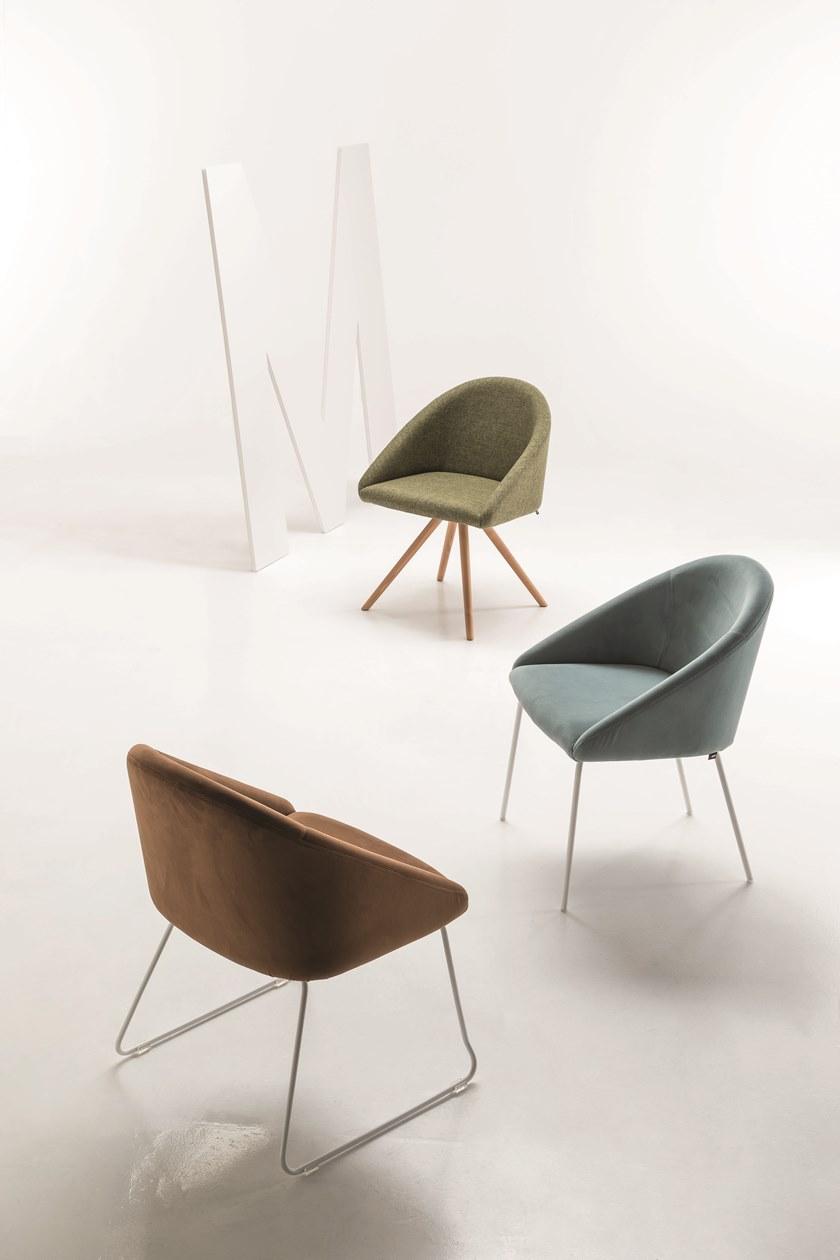 Luxy Стул на козелке из ткани с подлокотниками Bloom 4blfl22 - Вид №6