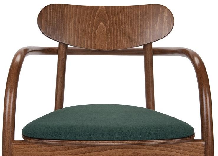 Paged Деревянный стул с подлокотниками со встроенной подушкой sun-id-1441478 - Вид №1