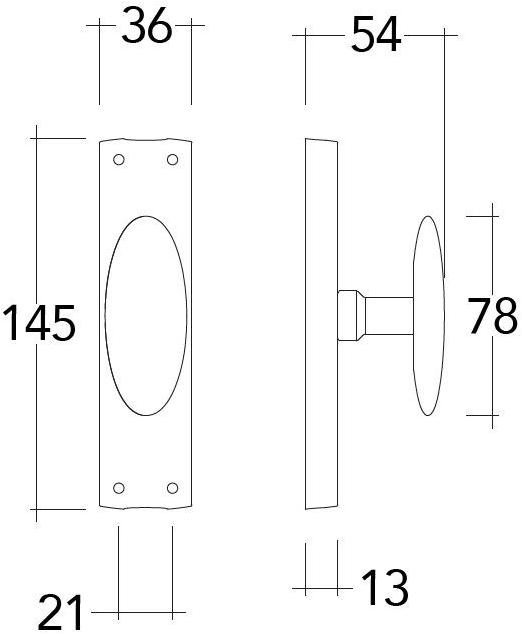 Reguitti Латунный болт кремона на пластине Ovalino sun-id-1445720 - Вид №4