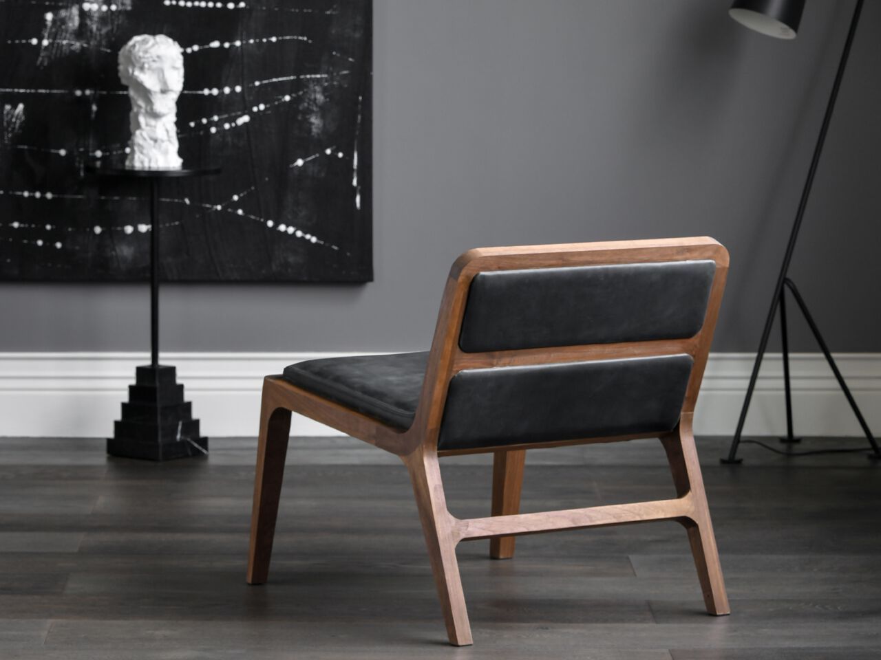 Кресло из цельного дерева и кожи Air Division ARCH-00080081 - Вид №14