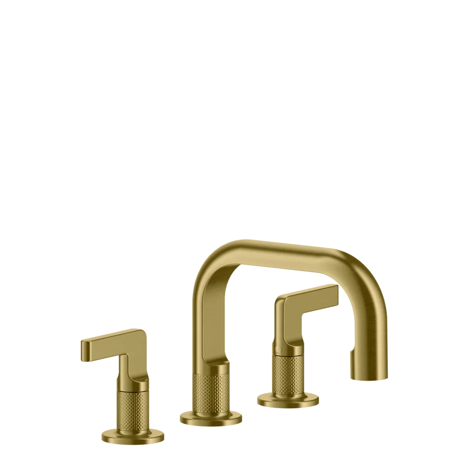 Группа умывальников 58011 716 Gessi Inciso PVD С ЗОЛОТОЙ ЩЕТКОЙ 58011716