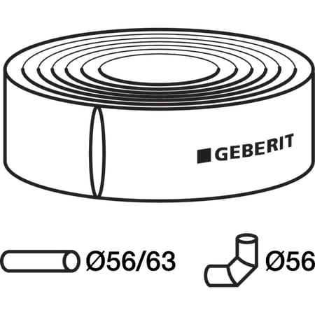 312.921.00.1 Звукоизолирующий рукав Geberit из ПЭ Geberit  - Вид №8