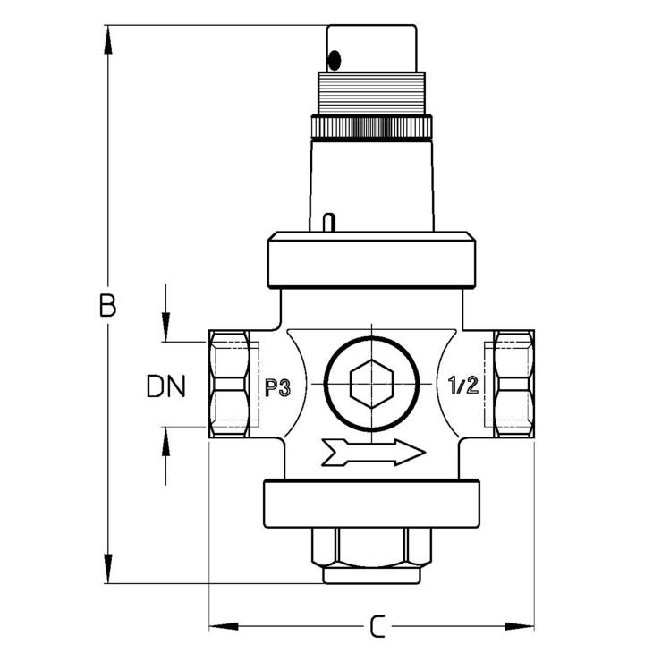 CIMBERIO CIM 1430 3 Редуктор давления латунный CIM 1430  - Вид №1