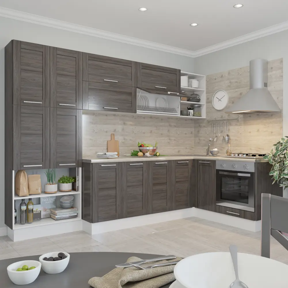 Фальшпанель для навесного шкафа «Фрейм темный» 37х92 см DELINIA STLM-2106278 - Вид №2