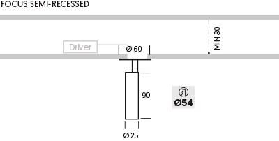 ONOK Lighting Полувстраиваемый светодиодный точечный светильник Focus sun-id-1490054 - Вид №1