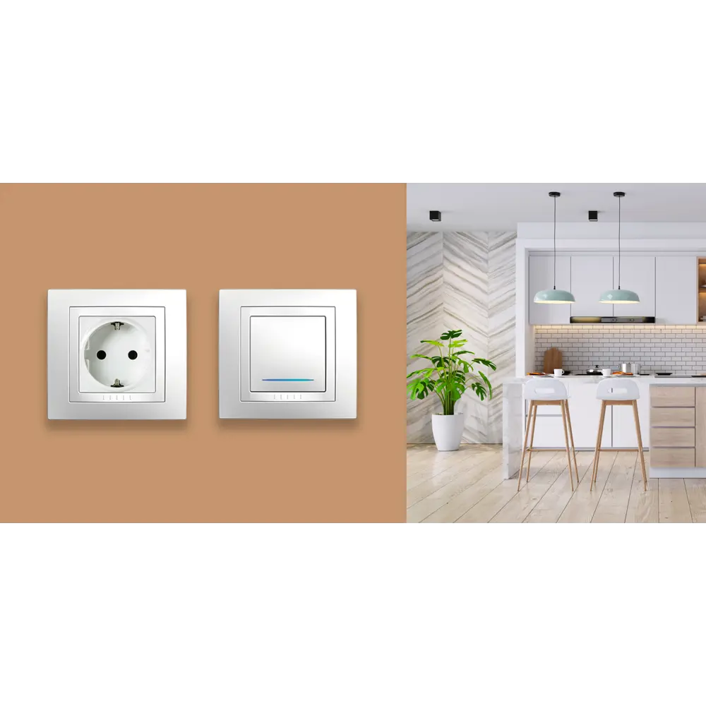 Розетка встраиваемая Systeme Electric Unica с заземлением, цвет белый STLM-2116710 - Вид №4