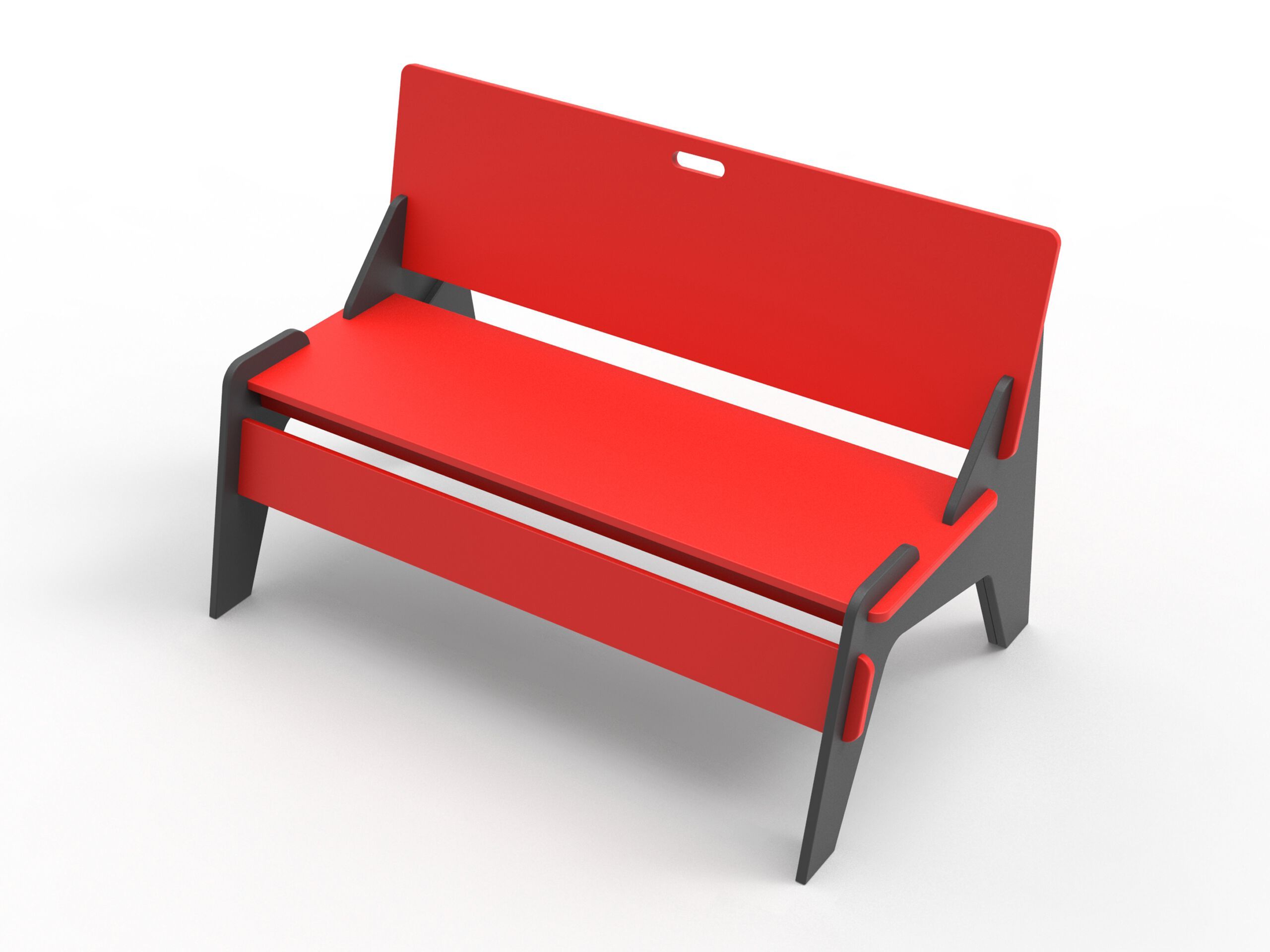 Скамейка из полиэтилена со спинкой Donye Beat ARCH-00117272 - Вид №5