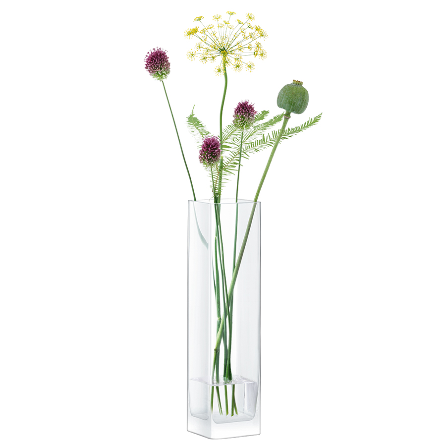 Ваза прямоугольная 40х10х10 см прозрачная Modular LSA INTERNATIONAL ДИЗАЙНЕРСКИЕ 253410 Прозрачный  - Вид №3