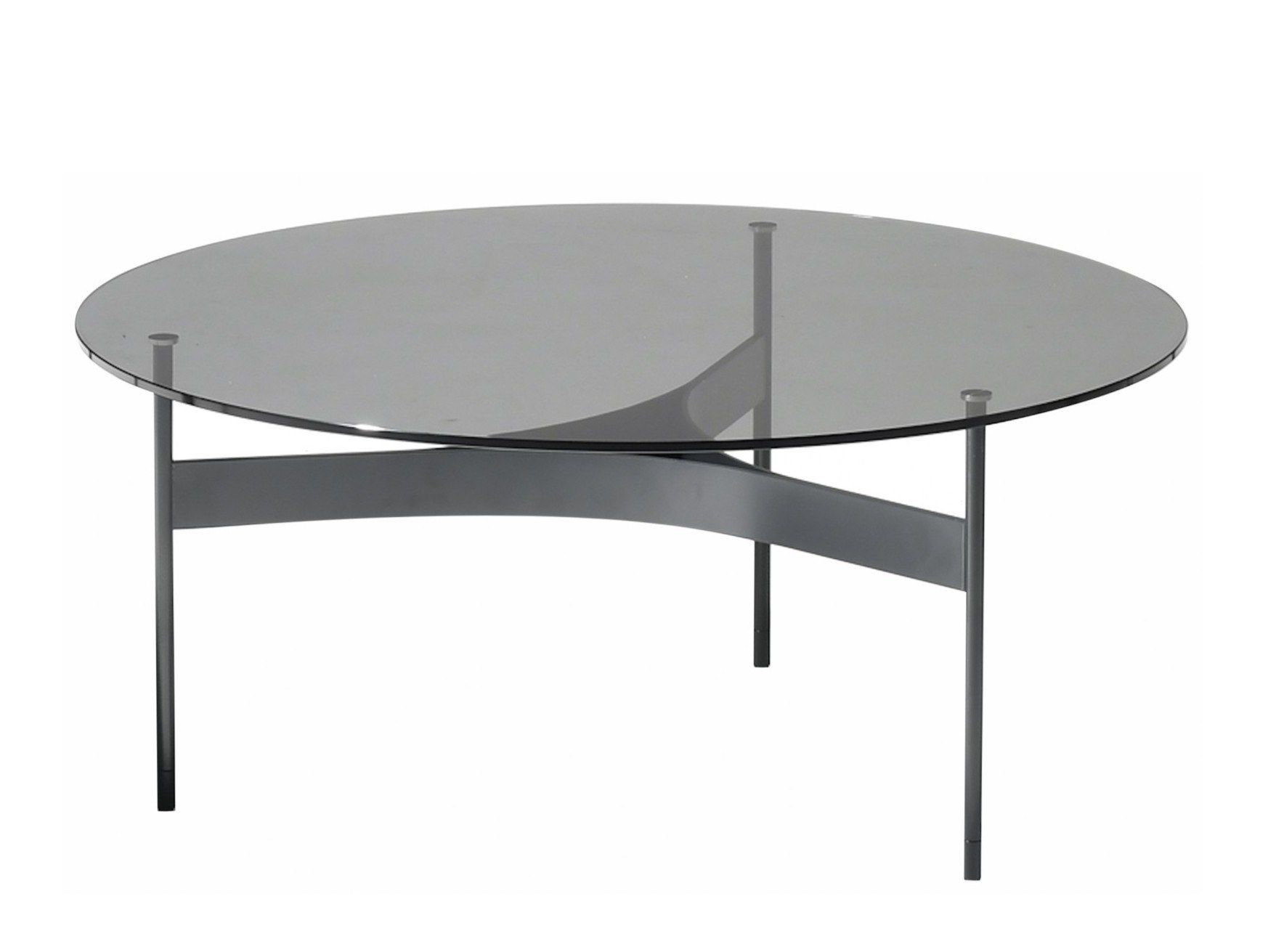 Круглый стол из стали и хрусталя MOROSO Yumi ARCH-00097730 - Вид №1