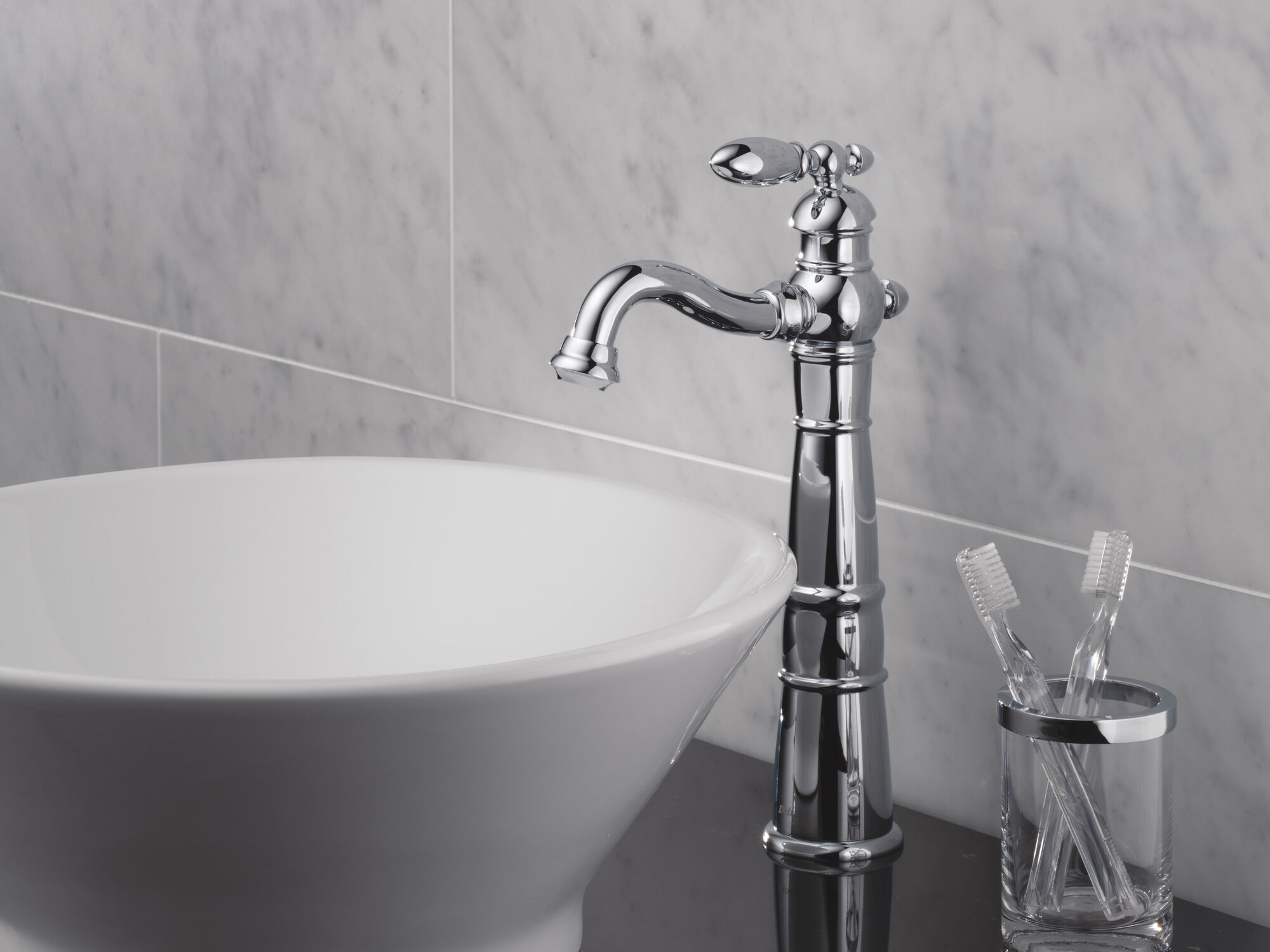 755LF Смеситель для ванной комнаты с одной ручкой Delta Faucet Victorian Хром - Вид №1