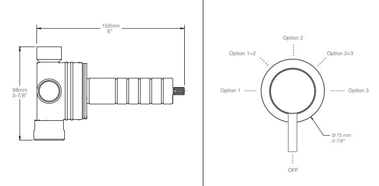 Термостатический набор для душа с душем BARIL PRO-3902-66 ARCH-00148037 - Вид №3