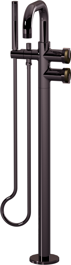 E-11557-R1VBB-L1OX-OX Смеситель напольный отдельностоящий (внешняя часть) GRAFF MOD+